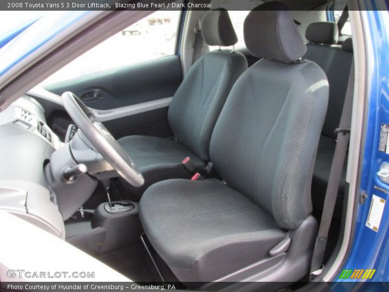 Blazing Blue Pearl / Dark Charcoal 2008 Toyota Yaris S 3 Door Liftback