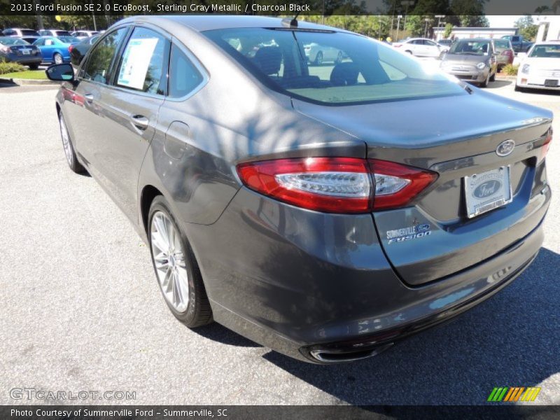 Sterling Gray Metallic / Charcoal Black 2013 Ford Fusion SE 2.0 EcoBoost