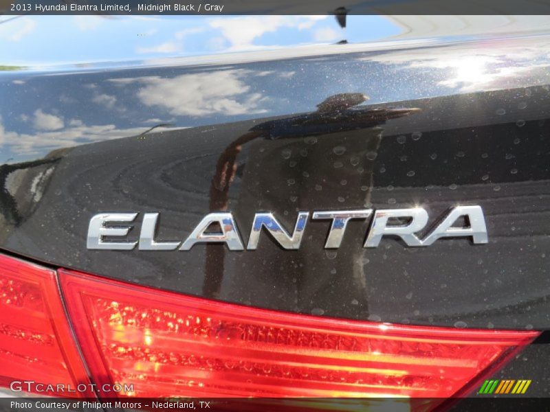 Midnight Black / Gray 2013 Hyundai Elantra Limited