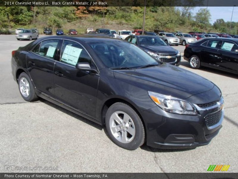 Black Granite Metallic / Jet Black 2014 Chevrolet Malibu LS