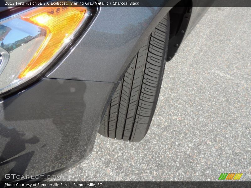 Sterling Gray Metallic / Charcoal Black 2013 Ford Fusion SE 2.0 EcoBoost