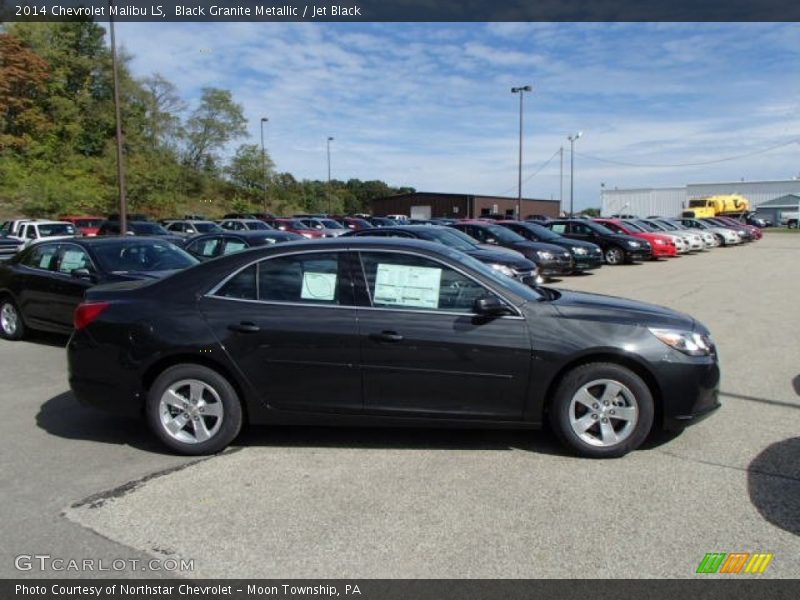 Black Granite Metallic / Jet Black 2014 Chevrolet Malibu LS