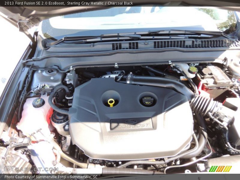 Sterling Gray Metallic / Charcoal Black 2013 Ford Fusion SE 2.0 EcoBoost
