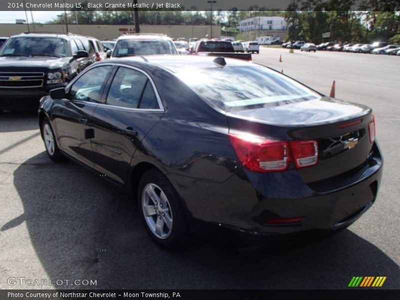 Black Granite Metallic / Jet Black 2014 Chevrolet Malibu LS