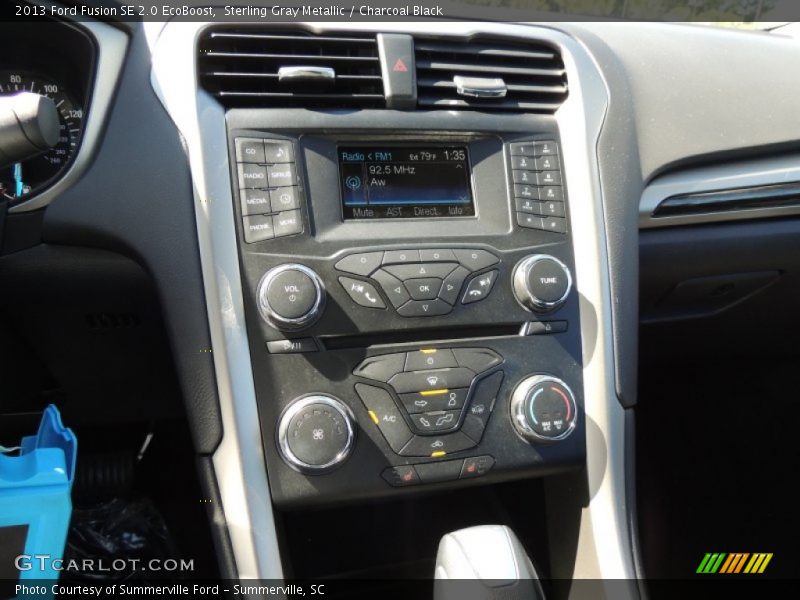 Sterling Gray Metallic / Charcoal Black 2013 Ford Fusion SE 2.0 EcoBoost