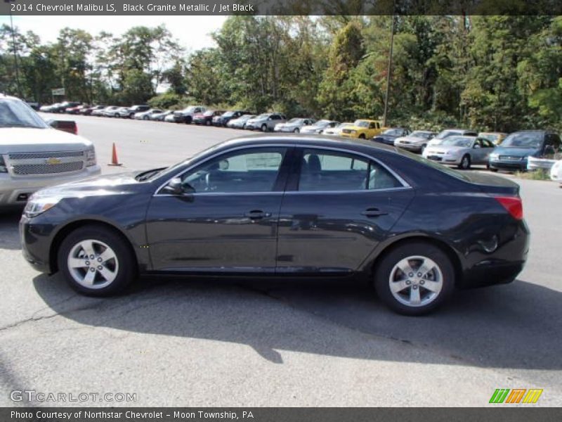 Black Granite Metallic / Jet Black 2014 Chevrolet Malibu LS