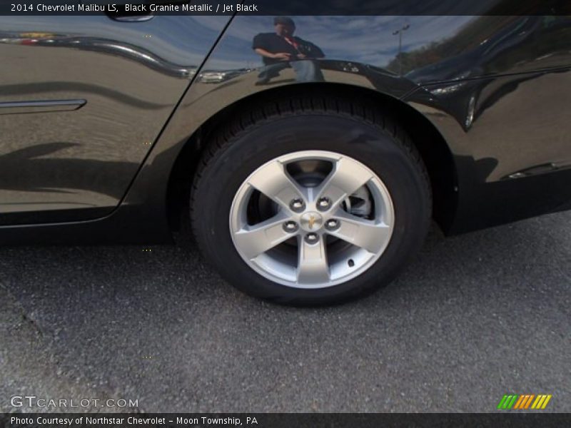 Black Granite Metallic / Jet Black 2014 Chevrolet Malibu LS