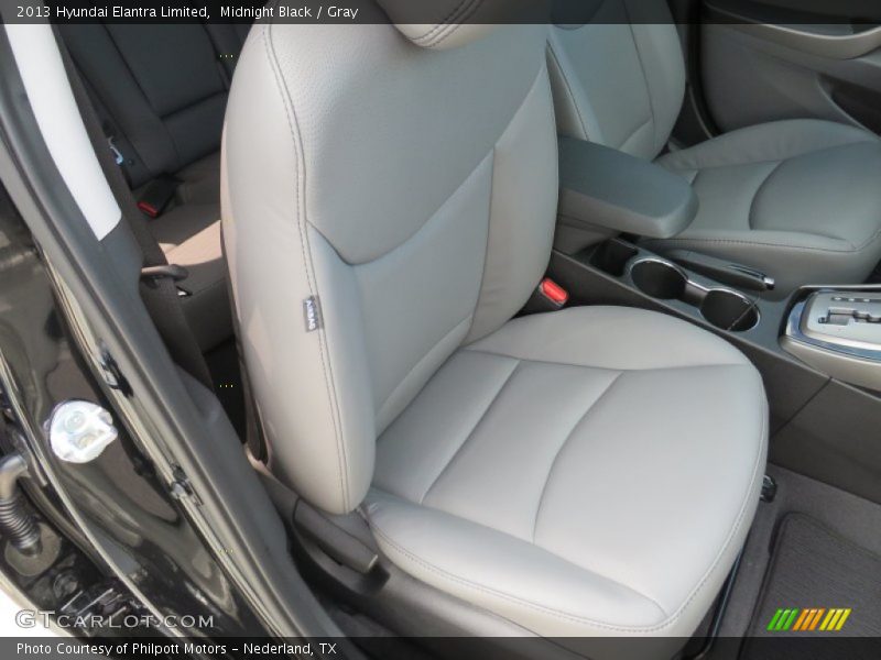 Midnight Black / Gray 2013 Hyundai Elantra Limited