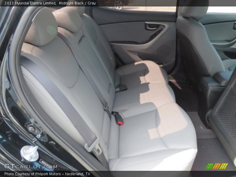 Midnight Black / Gray 2013 Hyundai Elantra Limited