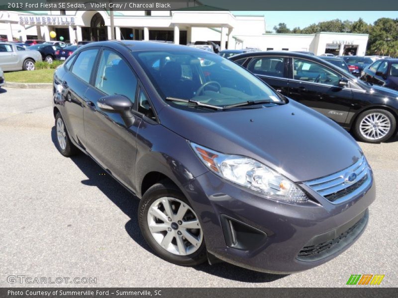 Violet Gray / Charcoal Black 2013 Ford Fiesta SE Sedan