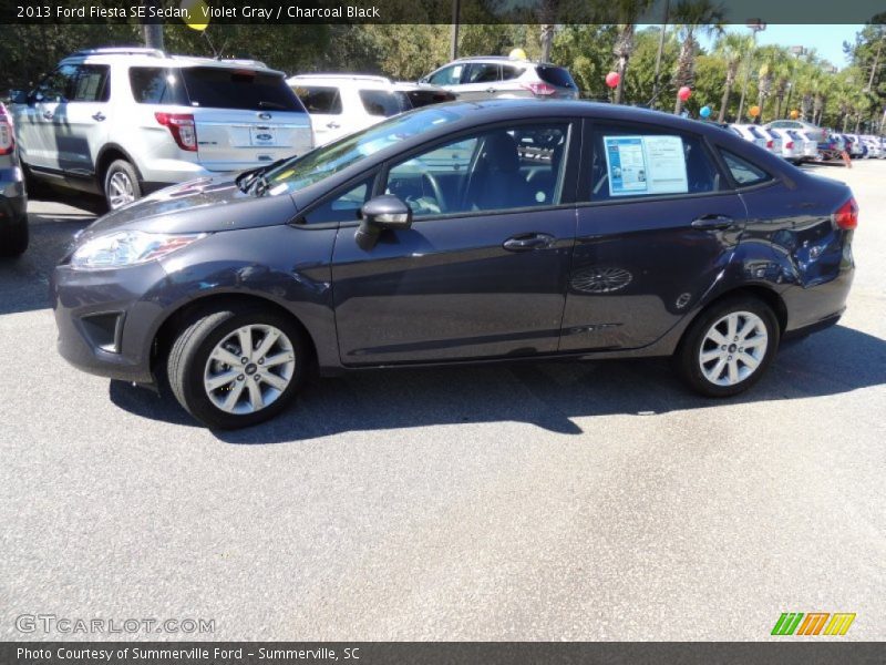 Violet Gray / Charcoal Black 2013 Ford Fiesta SE Sedan