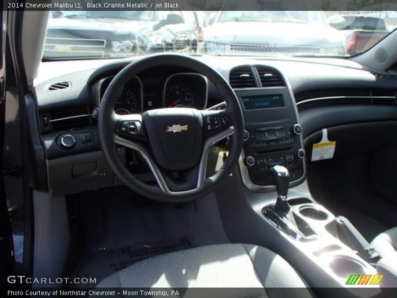 Black Granite Metallic / Jet Black 2014 Chevrolet Malibu LS
