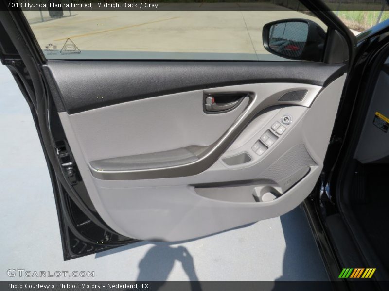 Midnight Black / Gray 2013 Hyundai Elantra Limited