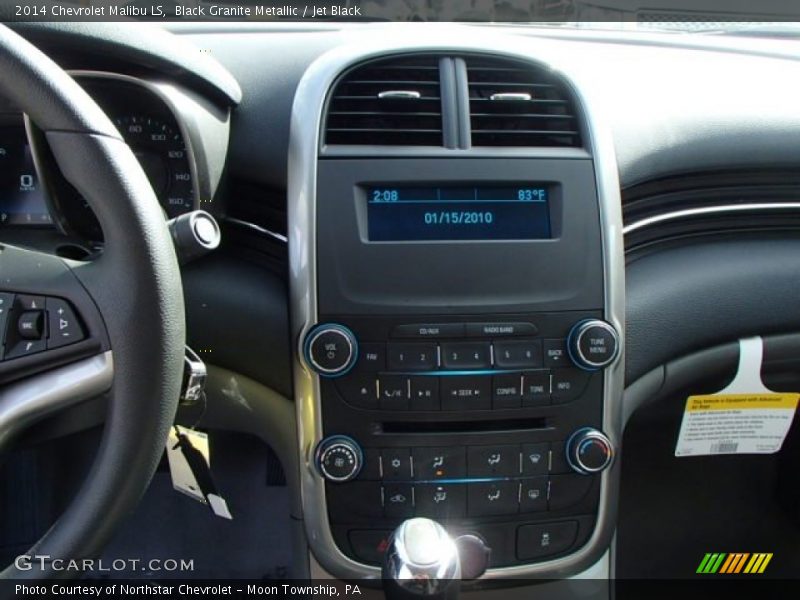 Black Granite Metallic / Jet Black 2014 Chevrolet Malibu LS