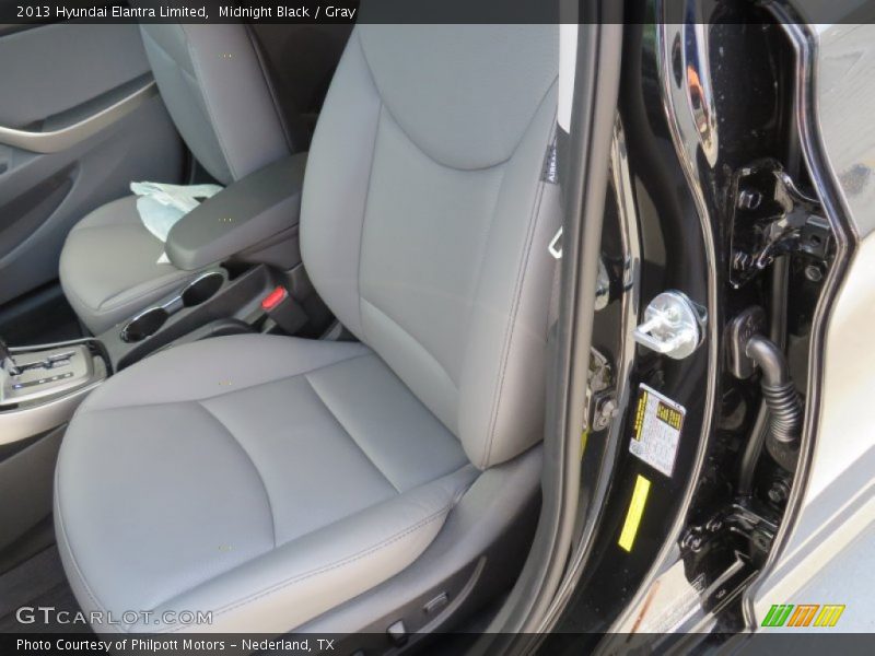 Midnight Black / Gray 2013 Hyundai Elantra Limited