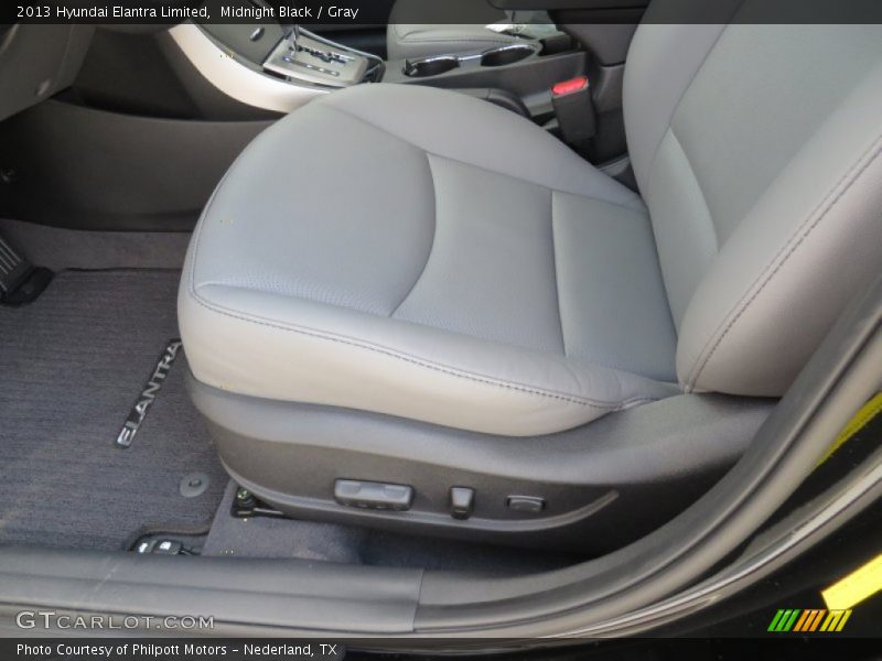 Midnight Black / Gray 2013 Hyundai Elantra Limited