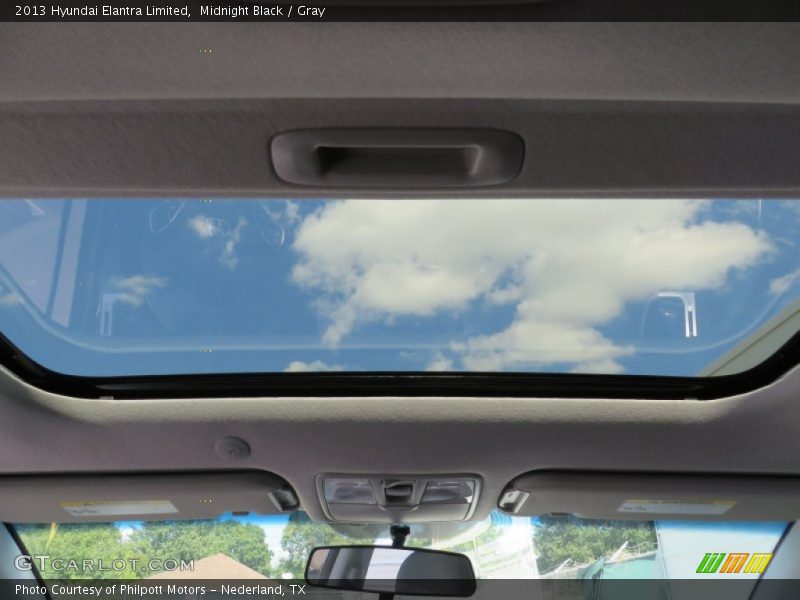 Midnight Black / Gray 2013 Hyundai Elantra Limited