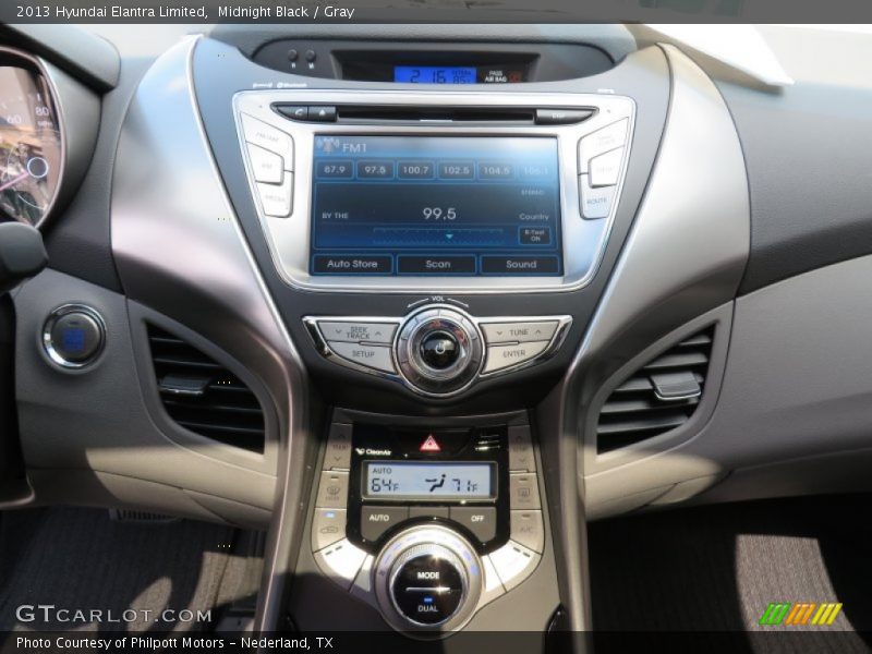 Midnight Black / Gray 2013 Hyundai Elantra Limited