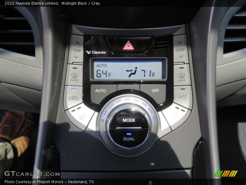 Midnight Black / Gray 2013 Hyundai Elantra Limited