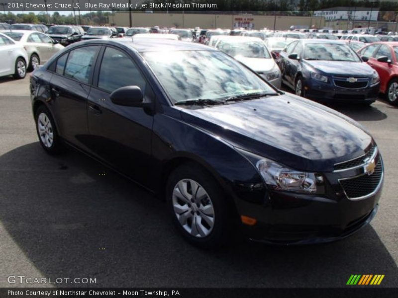 Blue Ray Metallic / Jet Black/Medium Titanium 2014 Chevrolet Cruze LS