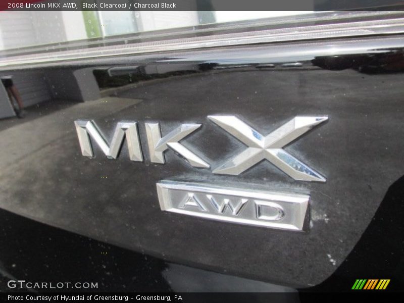 Black Clearcoat / Charcoal Black 2008 Lincoln MKX AWD