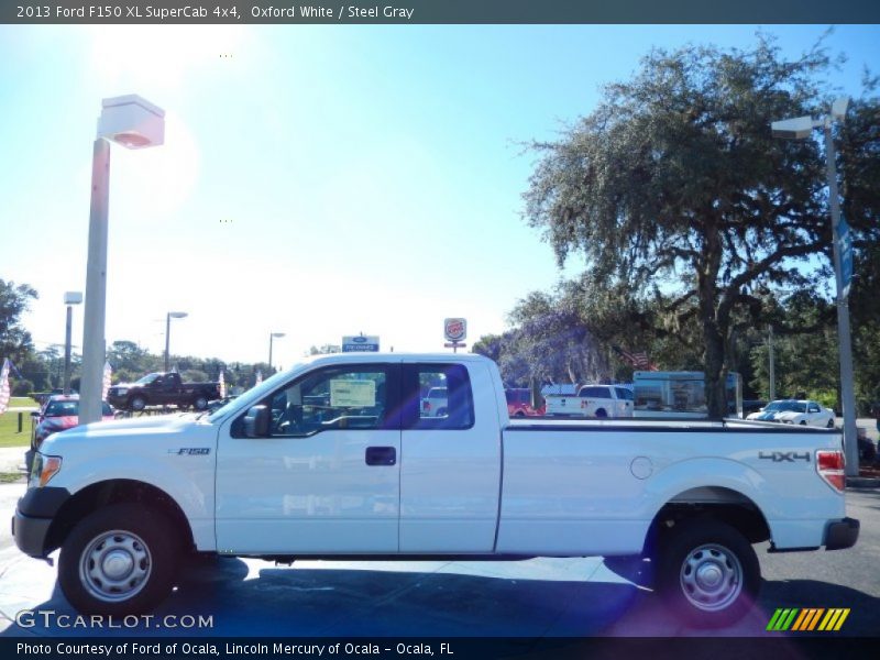 Oxford White / Steel Gray 2013 Ford F150 XL SuperCab 4x4