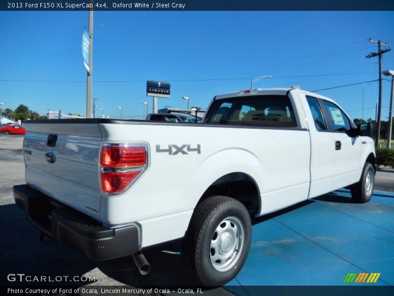 Oxford White / Steel Gray 2013 Ford F150 XL SuperCab 4x4