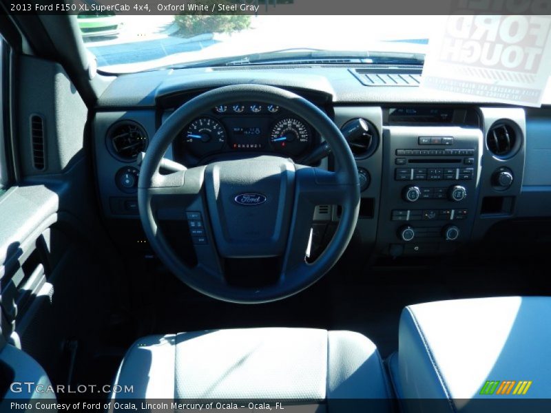 Oxford White / Steel Gray 2013 Ford F150 XL SuperCab 4x4