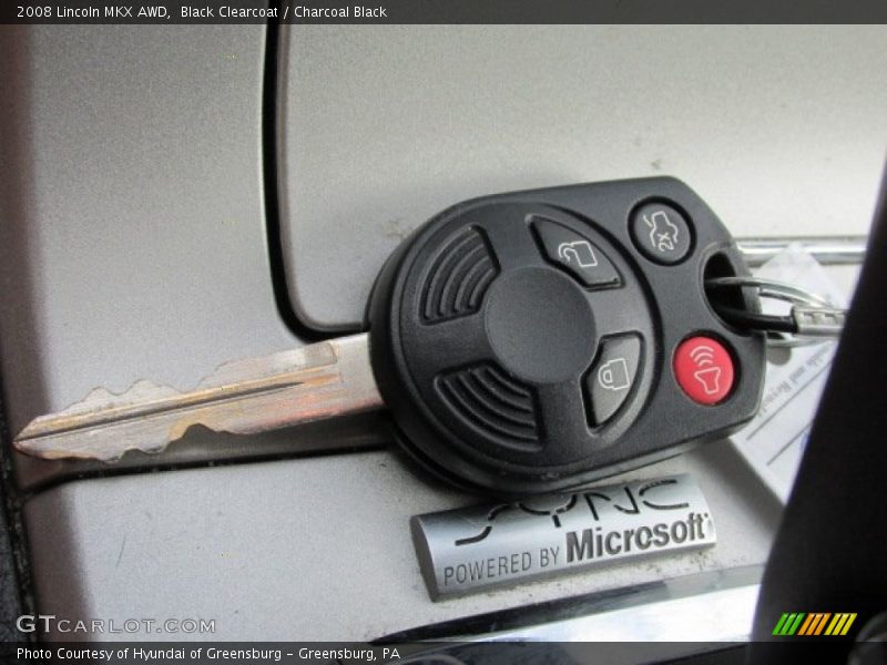 Black Clearcoat / Charcoal Black 2008 Lincoln MKX AWD