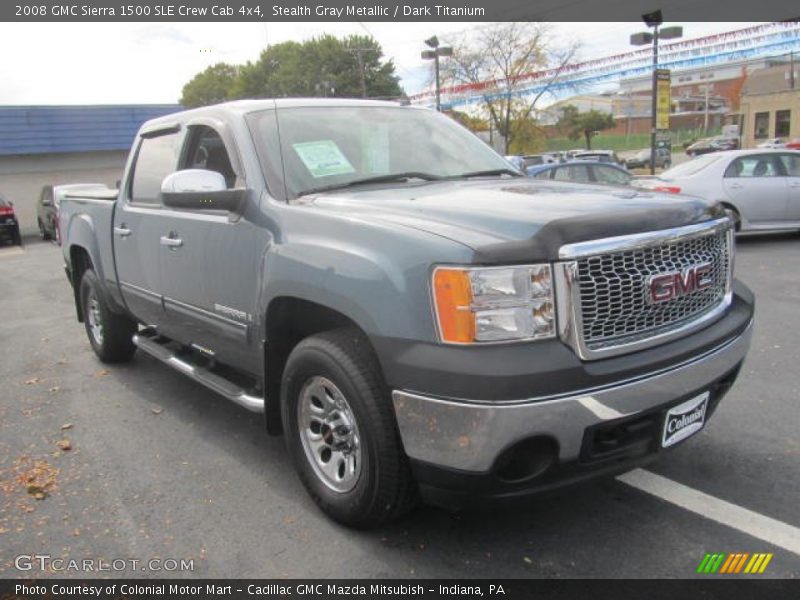 Stealth Gray Metallic / Dark Titanium 2008 GMC Sierra 1500 SLE Crew Cab 4x4