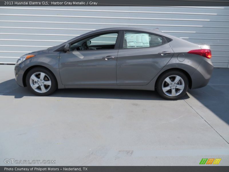 Harbor Gray Metallic / Gray 2013 Hyundai Elantra GLS