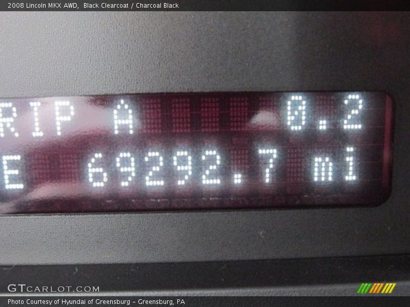 Black Clearcoat / Charcoal Black 2008 Lincoln MKX AWD
