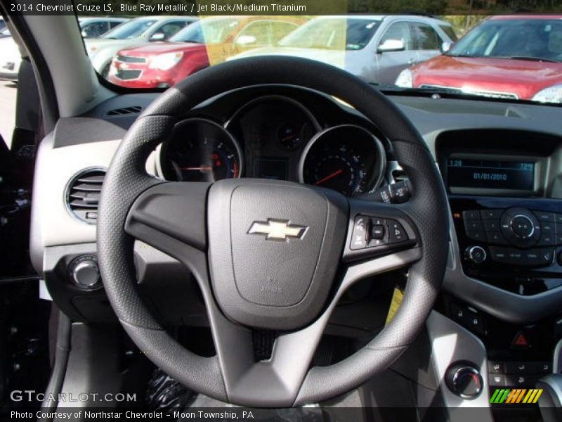 Blue Ray Metallic / Jet Black/Medium Titanium 2014 Chevrolet Cruze LS