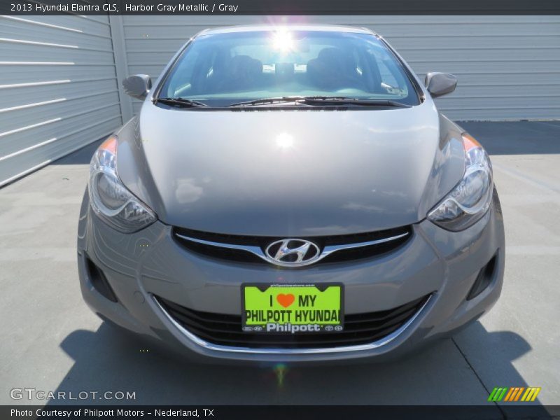 Harbor Gray Metallic / Gray 2013 Hyundai Elantra GLS
