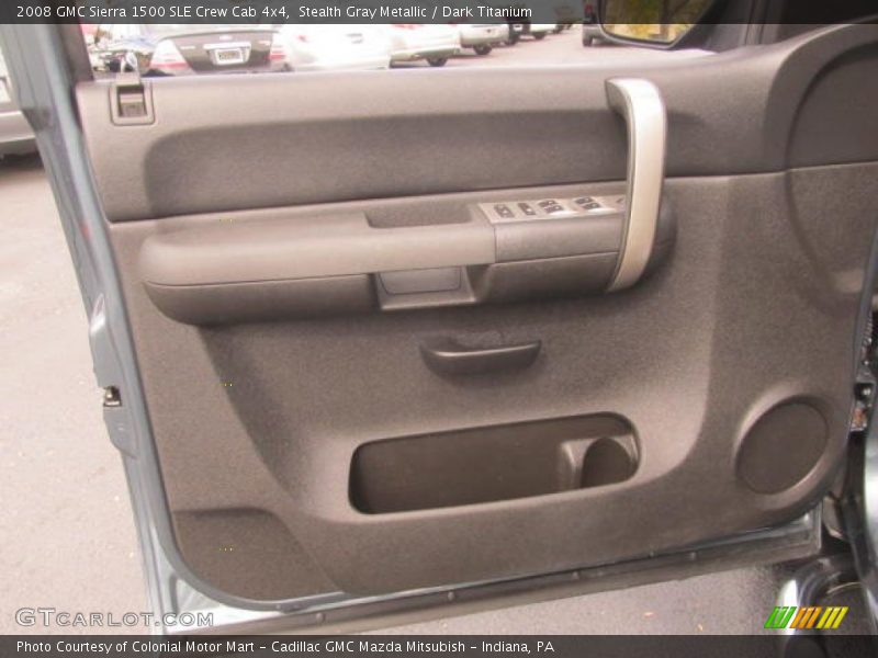 Stealth Gray Metallic / Dark Titanium 2008 GMC Sierra 1500 SLE Crew Cab 4x4