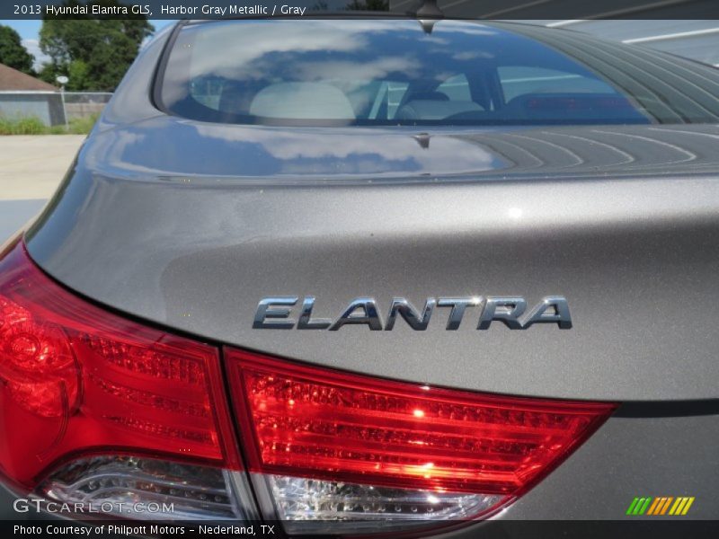 Harbor Gray Metallic / Gray 2013 Hyundai Elantra GLS