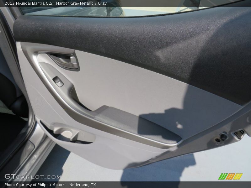 Harbor Gray Metallic / Gray 2013 Hyundai Elantra GLS