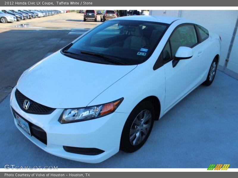 Taffeta White / Stone 2012 Honda Civic LX Coupe