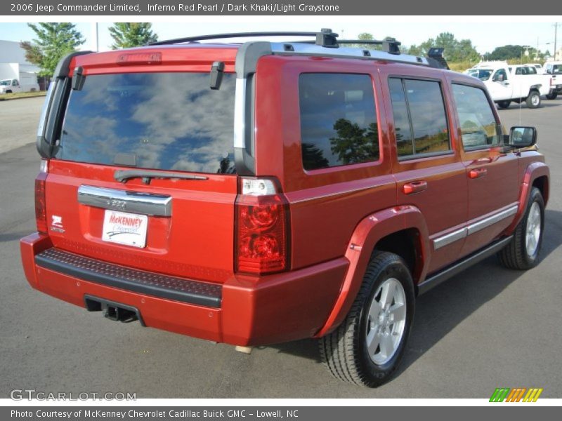Inferno Red Pearl / Dark Khaki/Light Graystone 2006 Jeep Commander Limited