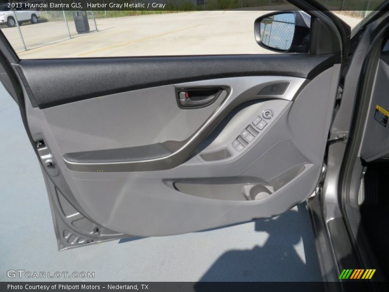 Harbor Gray Metallic / Gray 2013 Hyundai Elantra GLS