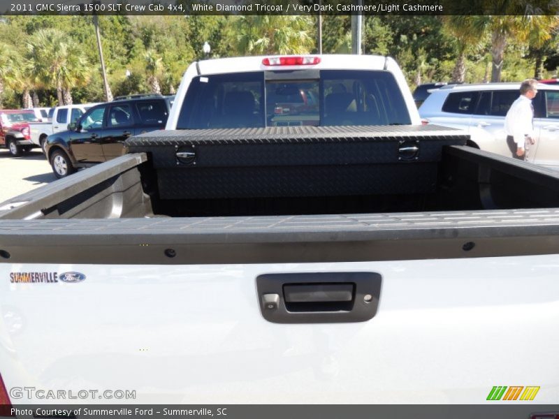 White Diamond Tricoat / Very Dark Cashmere/Light Cashmere 2011 GMC Sierra 1500 SLT Crew Cab 4x4