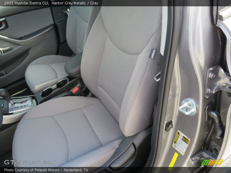 Harbor Gray Metallic / Gray 2013 Hyundai Elantra GLS