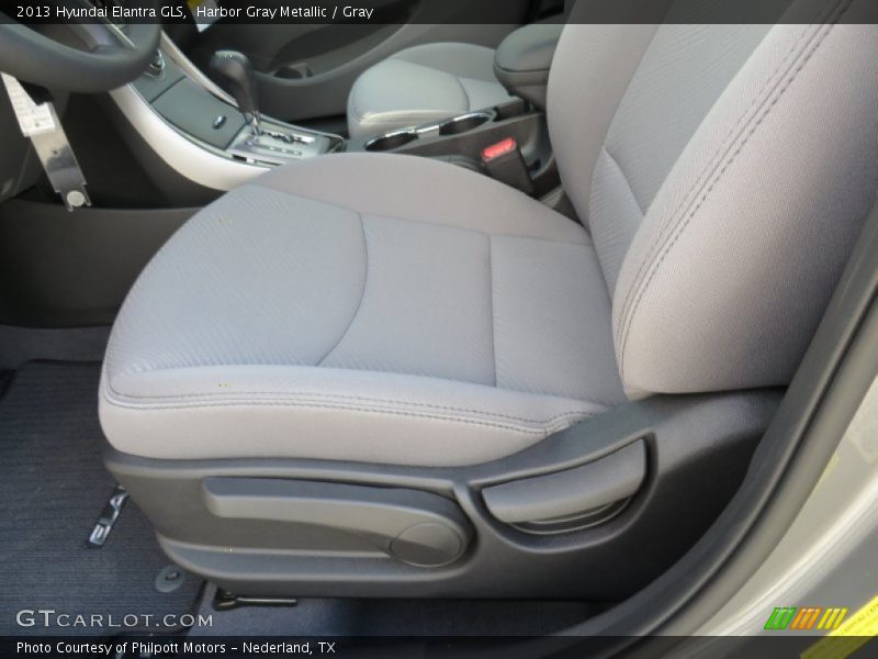 Harbor Gray Metallic / Gray 2013 Hyundai Elantra GLS