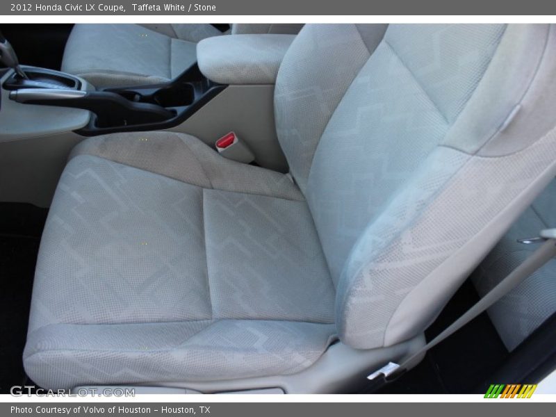 Taffeta White / Stone 2012 Honda Civic LX Coupe
