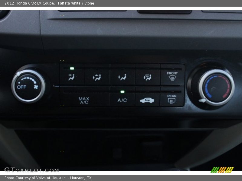 Taffeta White / Stone 2012 Honda Civic LX Coupe