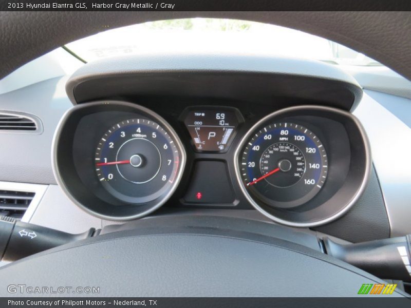 Harbor Gray Metallic / Gray 2013 Hyundai Elantra GLS