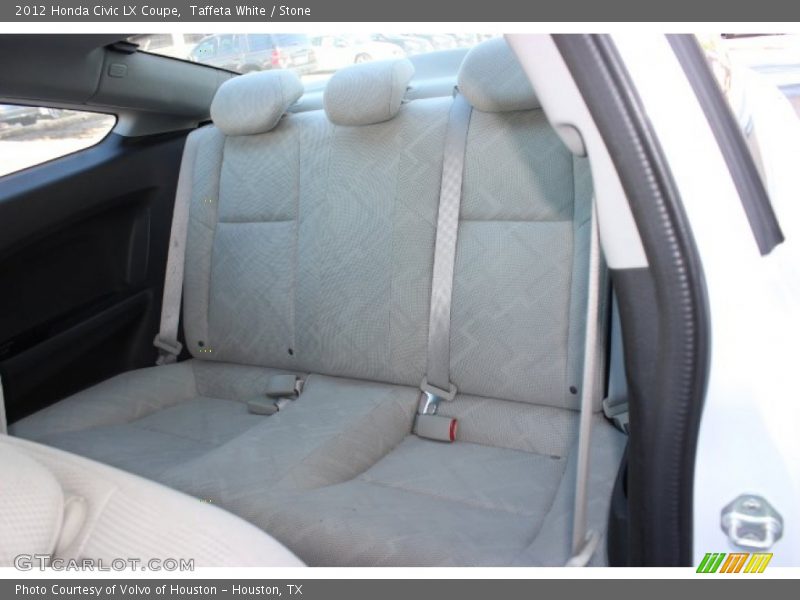 Taffeta White / Stone 2012 Honda Civic LX Coupe