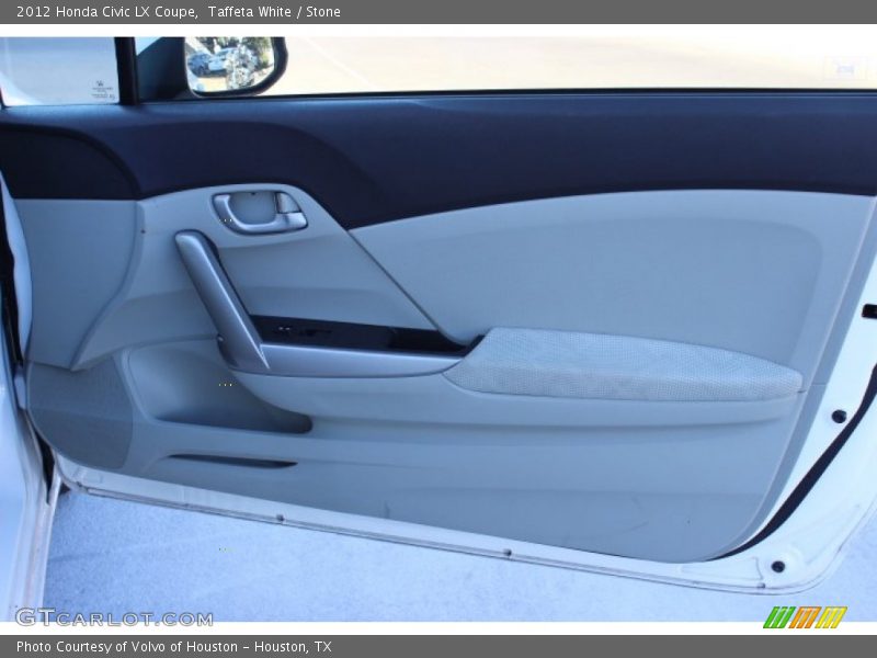 Taffeta White / Stone 2012 Honda Civic LX Coupe