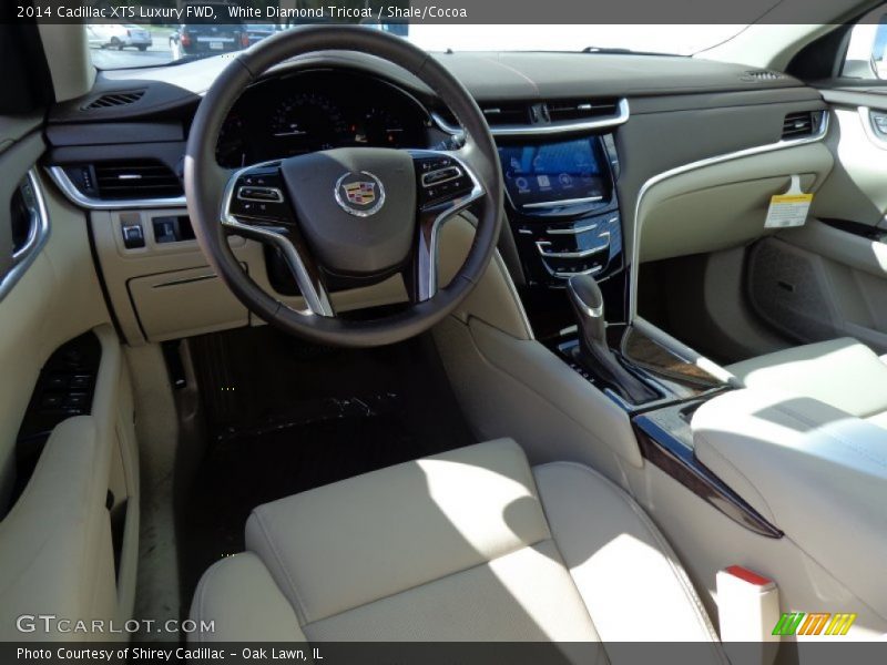 White Diamond Tricoat / Shale/Cocoa 2014 Cadillac XTS Luxury FWD