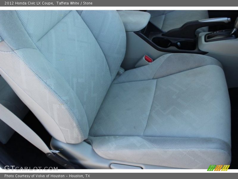 Taffeta White / Stone 2012 Honda Civic LX Coupe